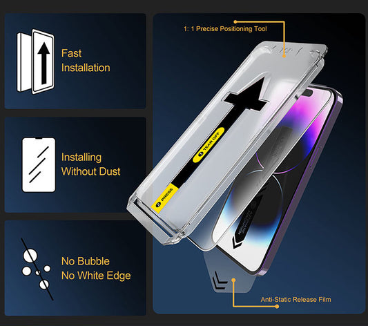 9H 3D Privacy Tempered Glass – Anti-Spy-Free Installation