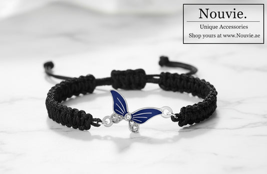Royal Blue Butterfly Woven Bracelet