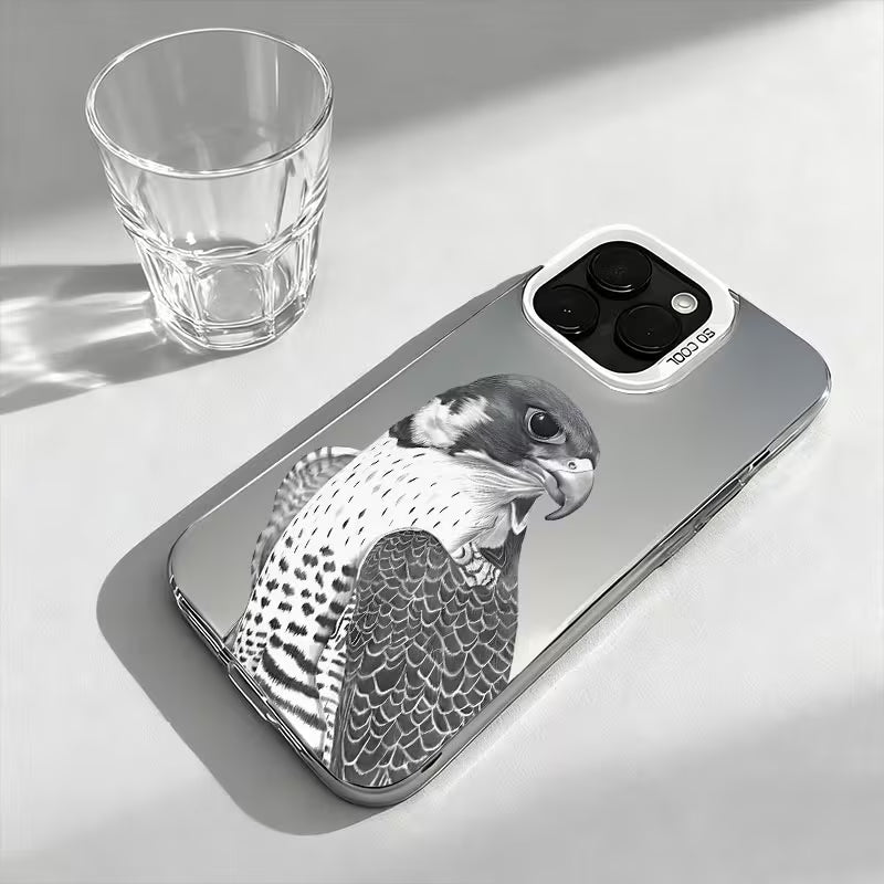 Stylish Grey Eagle Phone Case – Anti-Slip IMD Design
