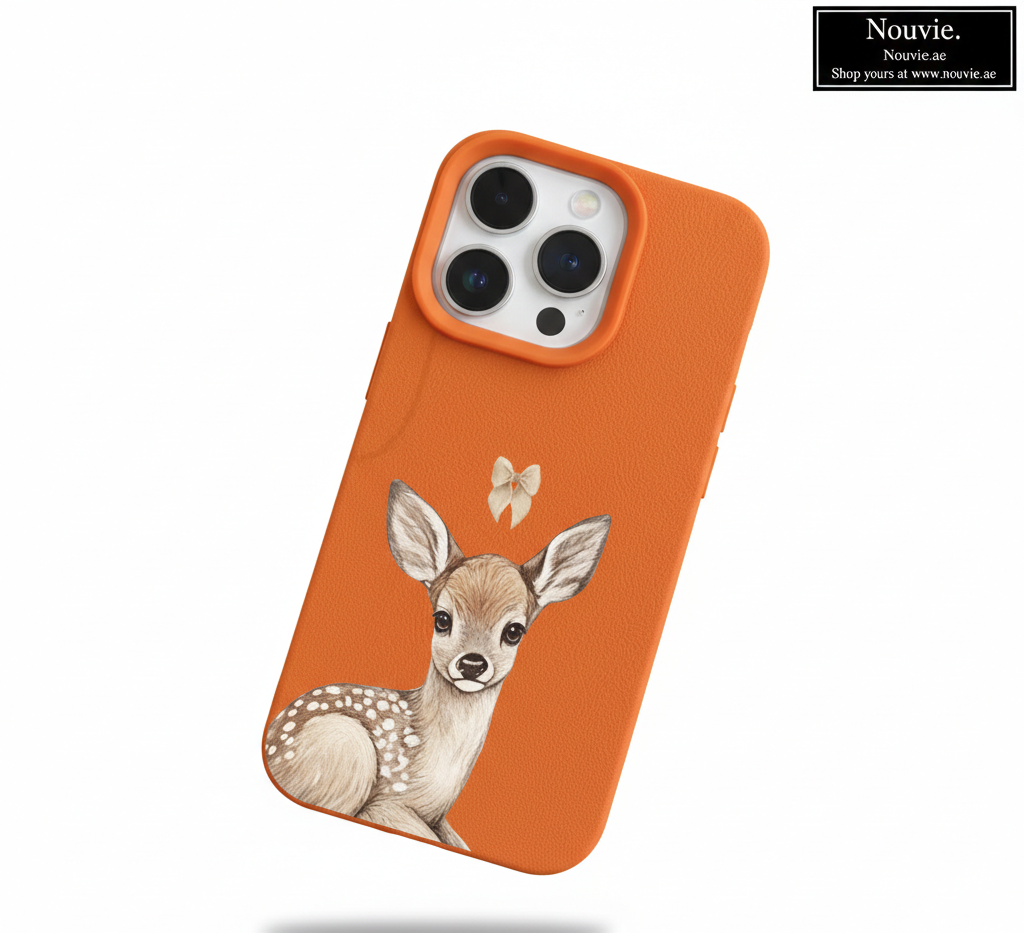 Adorable Bowknot Deer Phone Case – Soft TPU Cover