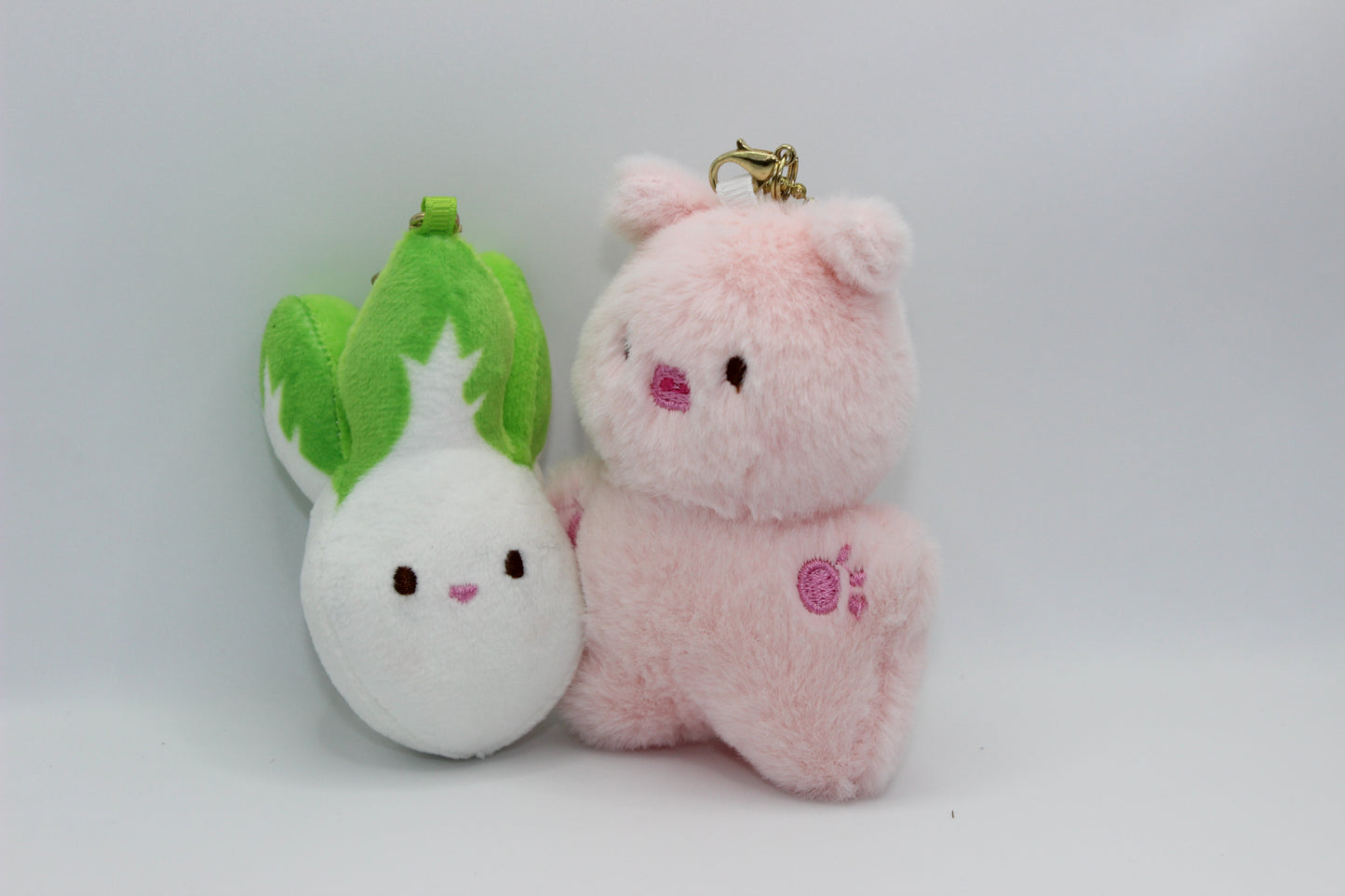 Cute Plush Keychain Set – Bunny & Carrot Soft Keychain