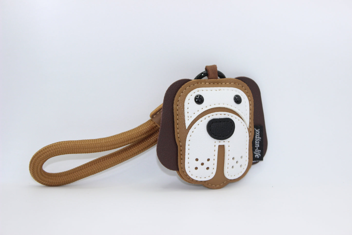 Cute Dog PU Keychain – Cartoon Leather Key Holder