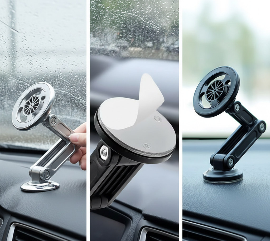 Round Magnetic Car Phone Holder