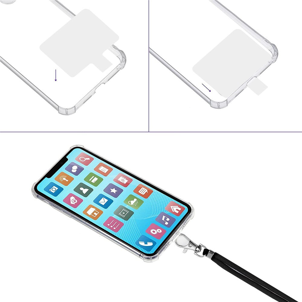 Universal Crossbody Phone Lanyard with Patch – Adjustable Strap
