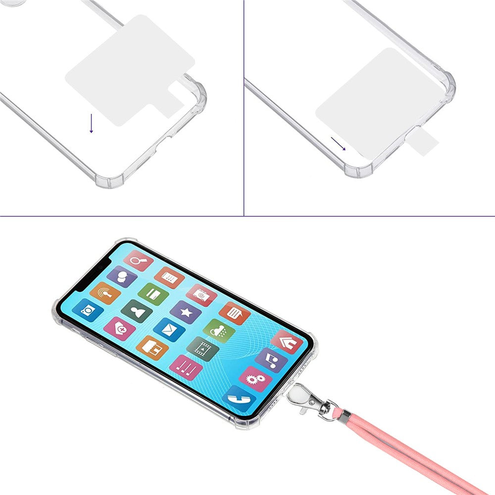 Universal Crossbody Phone Lanyard with Patch – Adjustable Strap