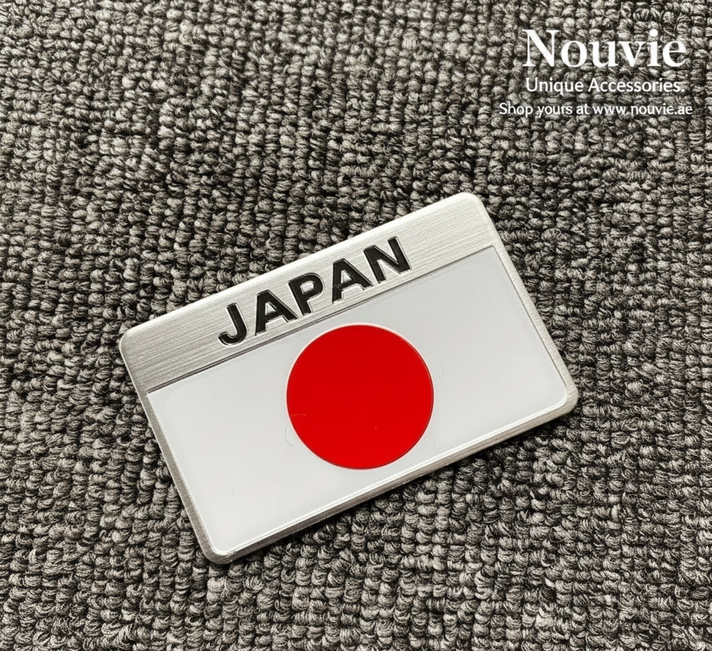 Japan Flag Car Emblem Badge