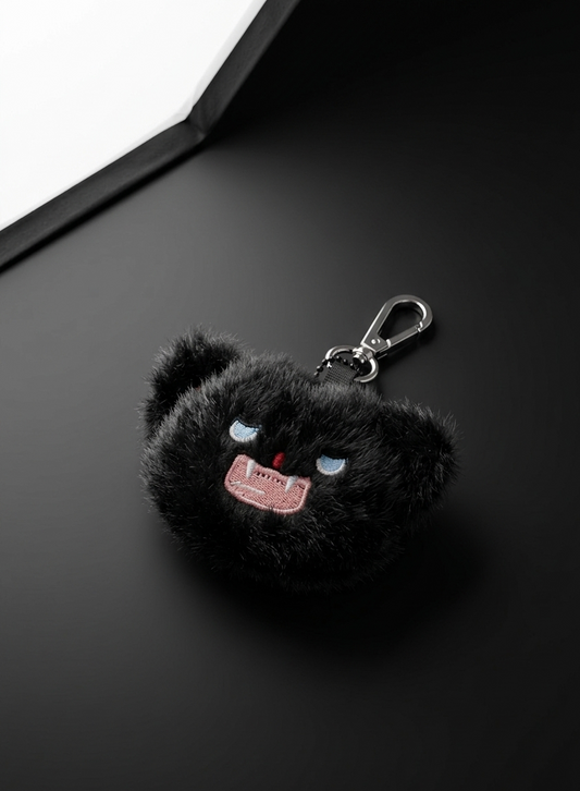 Furry Monster Keychain