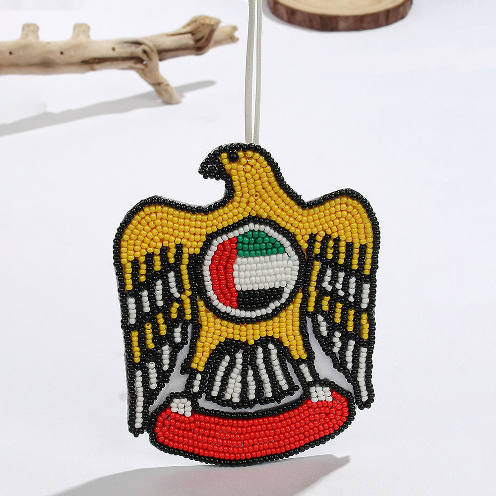UAE Beaded Emblem Pendant