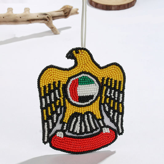 UAE Beaded Emblem Pendant