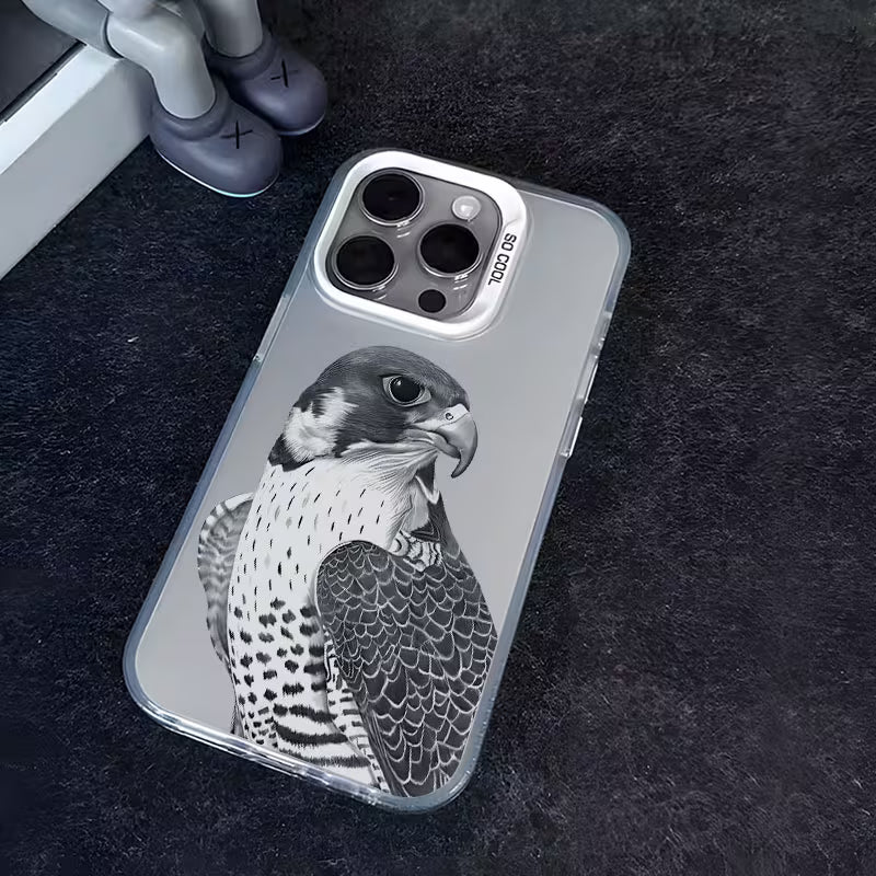 Stylish Grey Eagle Phone Case – Anti-Slip IMD Design