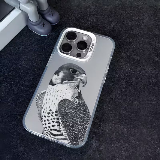 Stylish Grey Eagle Phone Case – Anti-Slip IMD Design