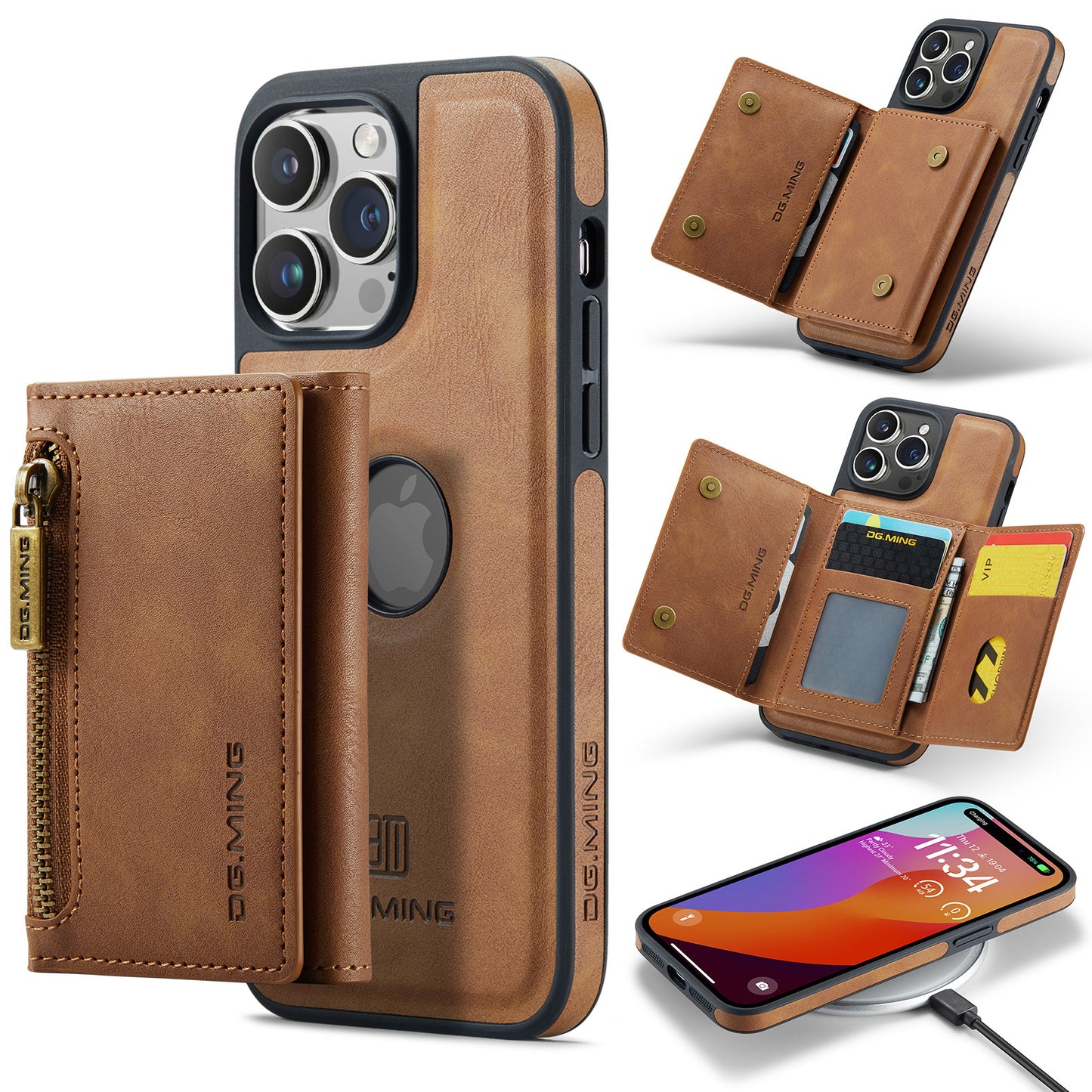 Luxury Magnetic Wallet Case – PU Leather