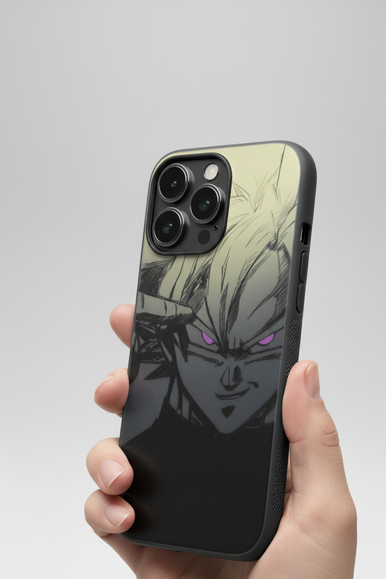 Goku Laser-Engraved TPU Phone Case