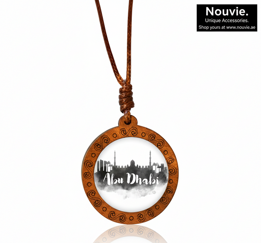 Abu Dhabi Skyline Necklace Pendant