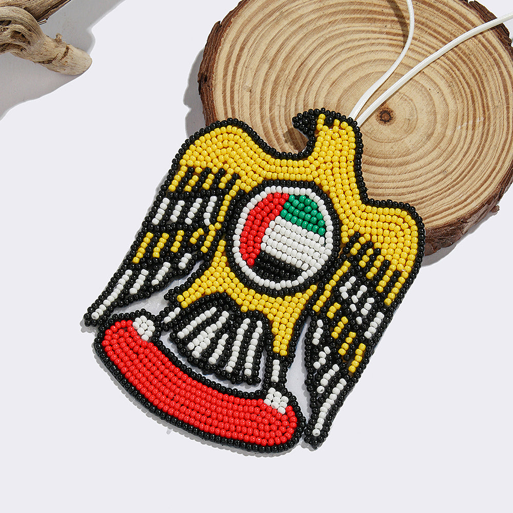 UAE Beaded Emblem Pendant