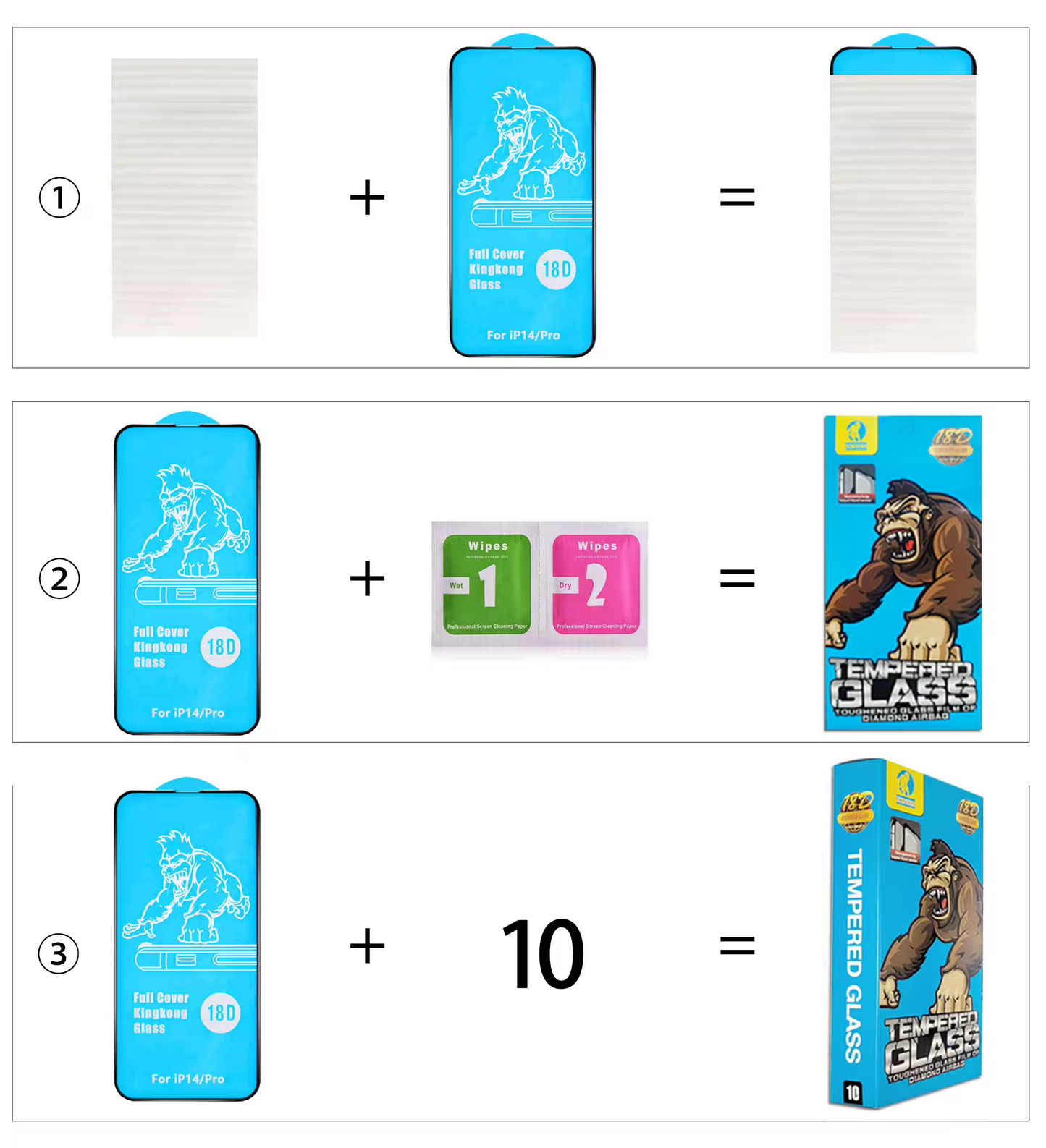 Ultra-Clear Gorilla 9H Tempered Glass