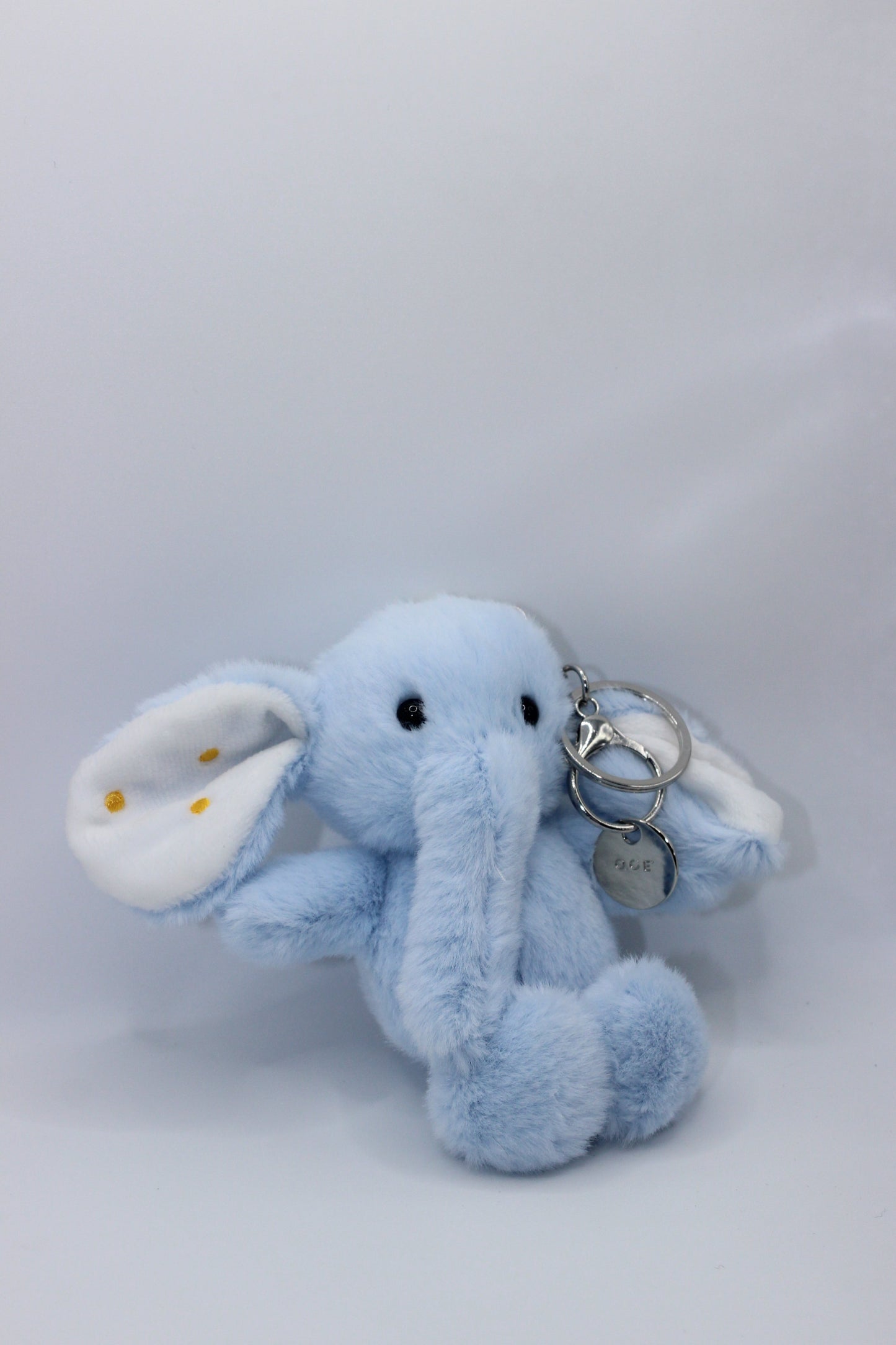 Cute Elephant Furry Keychain