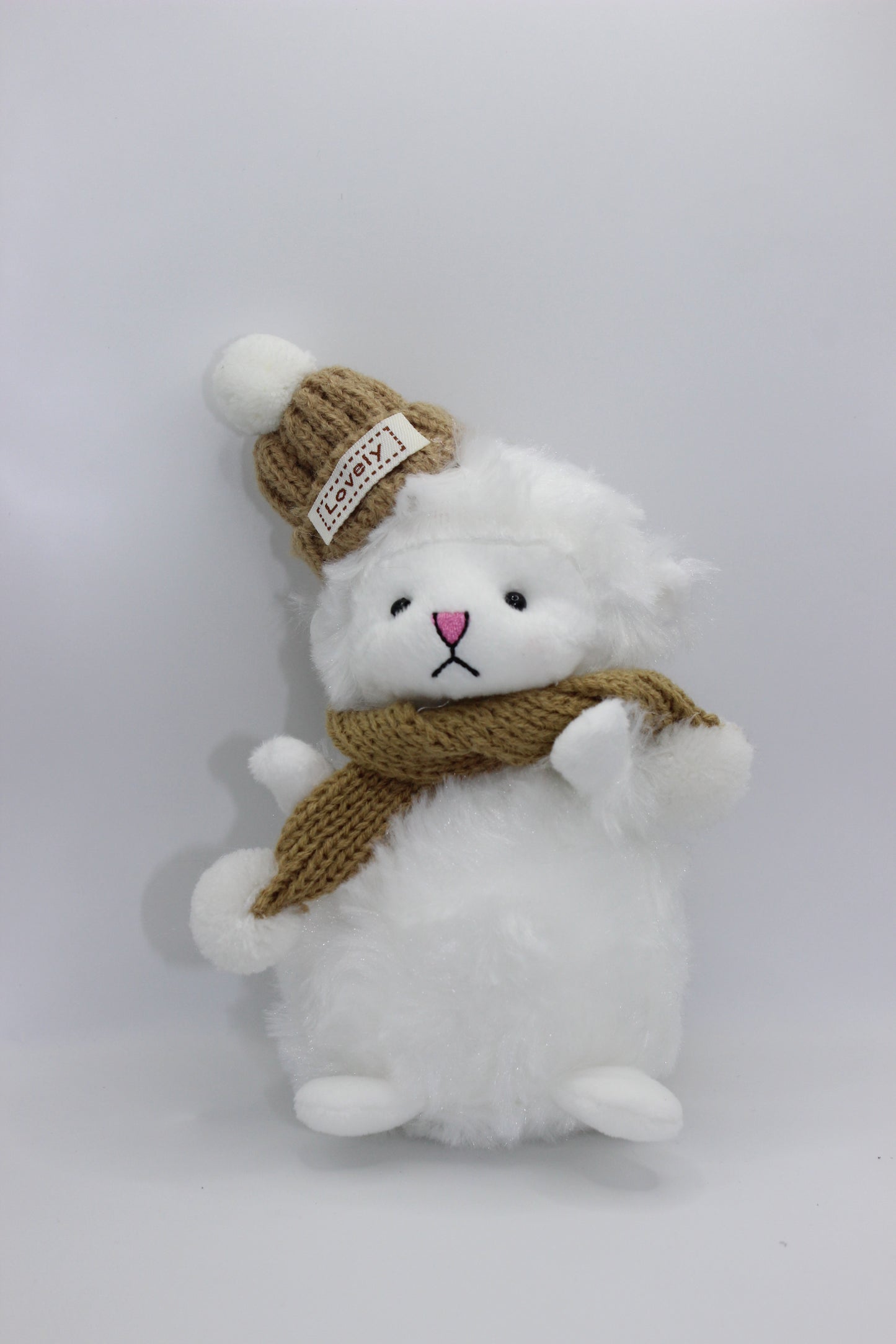 Cute Bear Furry Keychain | Soft Plush Bag Charm