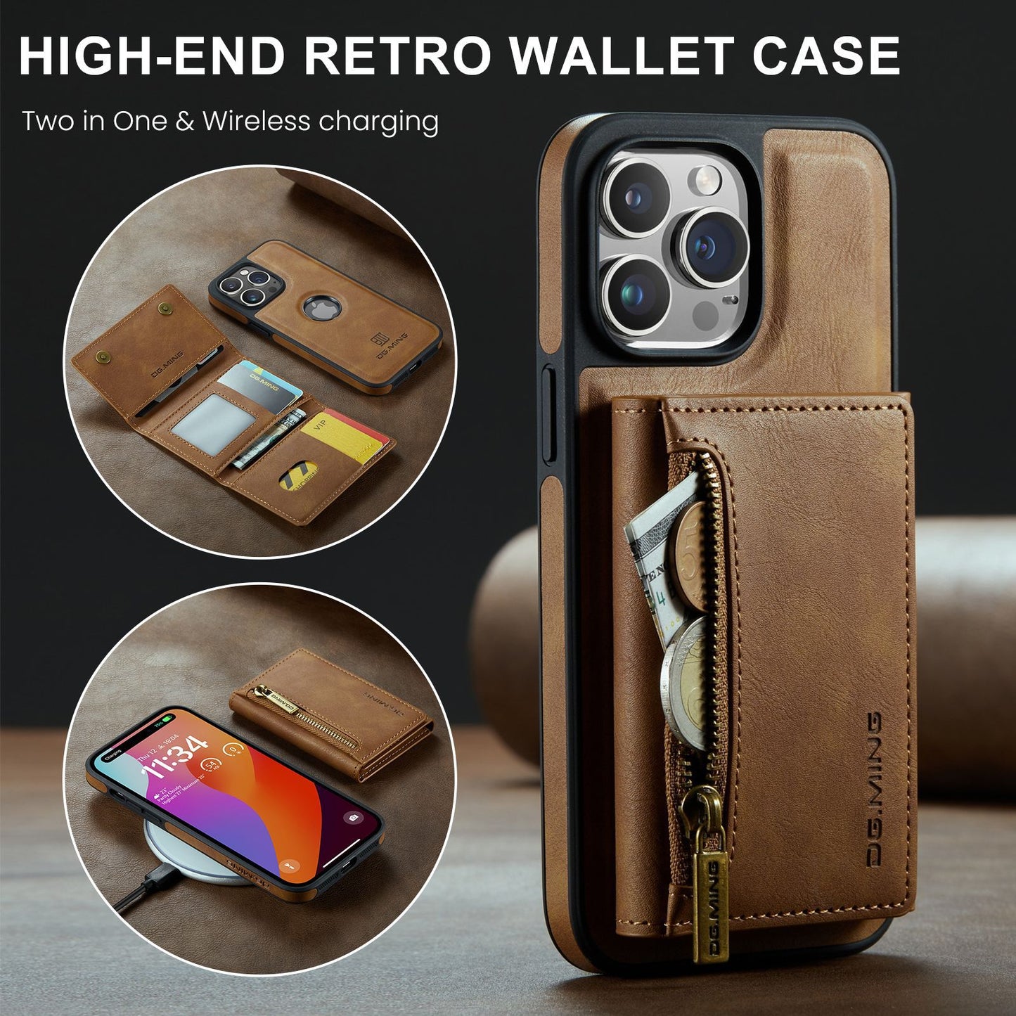 Luxury Magnetic Wallet Case – PU Leather