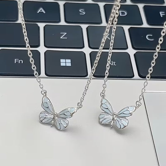 Glow-in-the-Dark Blue Butterfly Jewelry Set