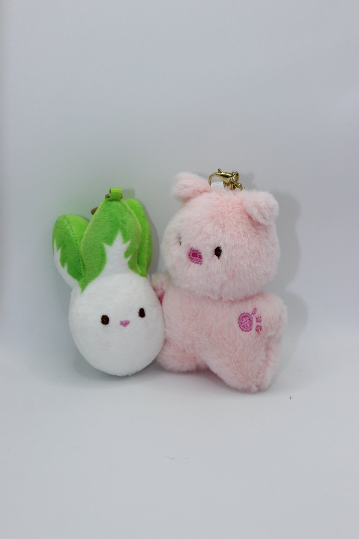 Cute Plush Keychain Set – Bunny & Carrot Soft Keychain