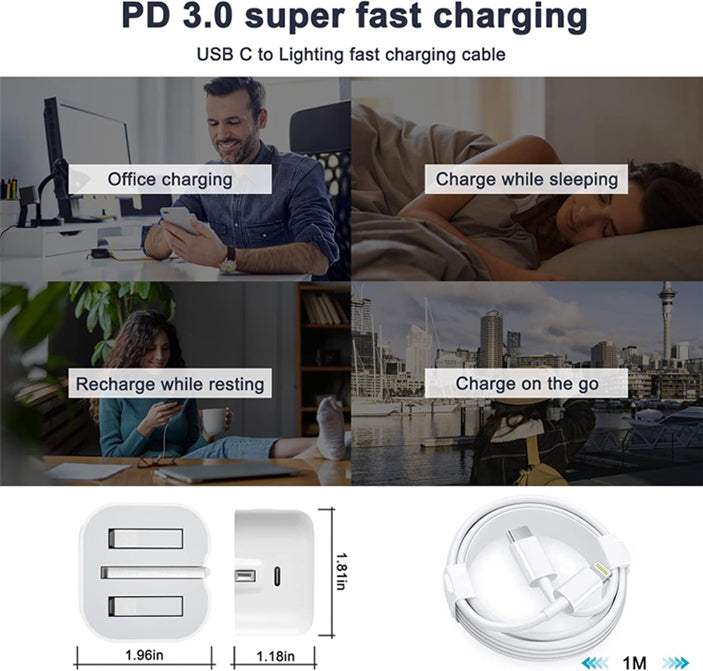 20W UK USB-C Fast Charger – PD 3.0