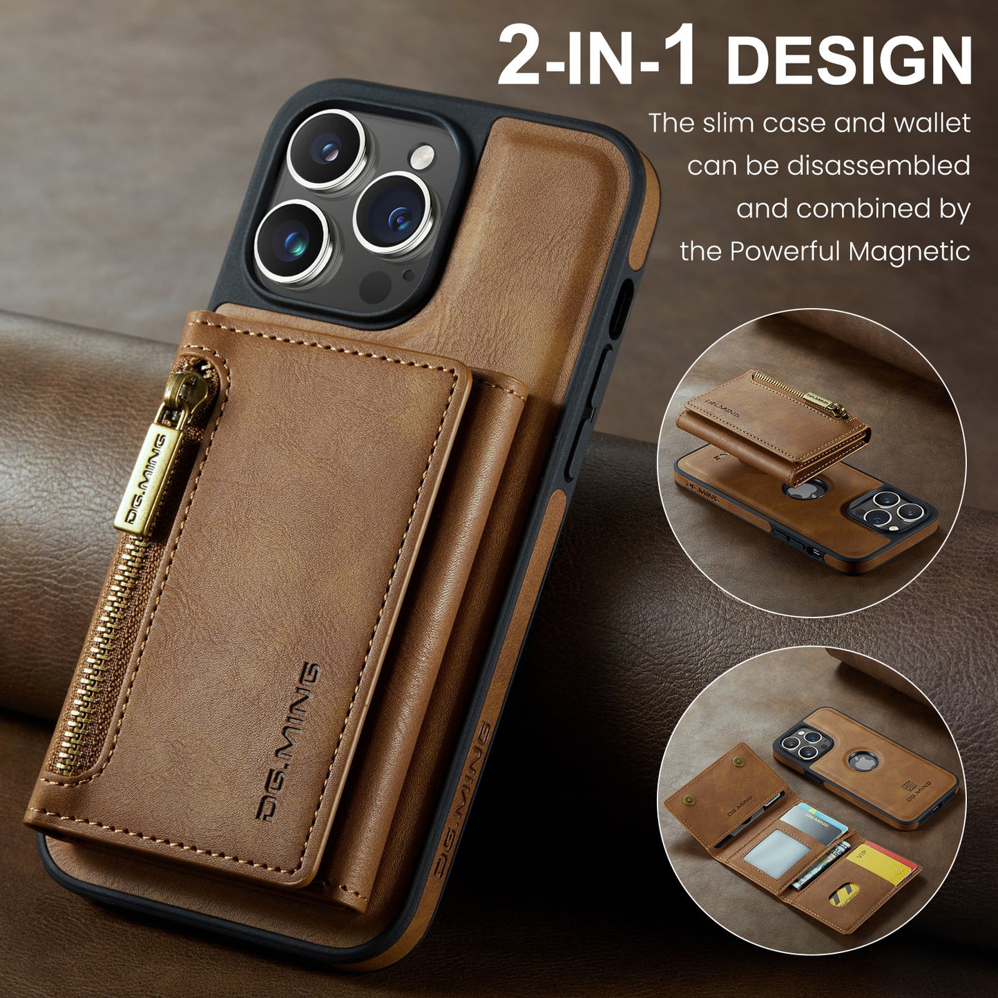 Luxury Magnetic Wallet Case – PU Leather