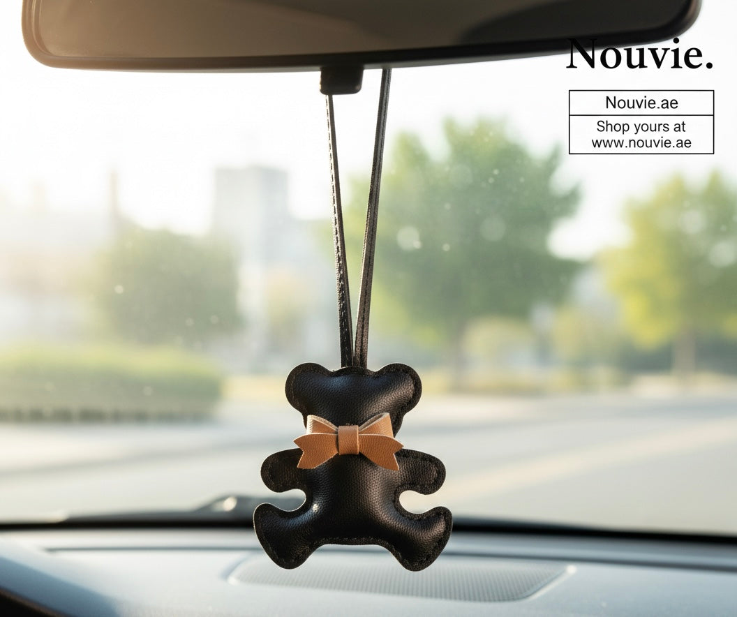 Bear Leather Hanging Charm