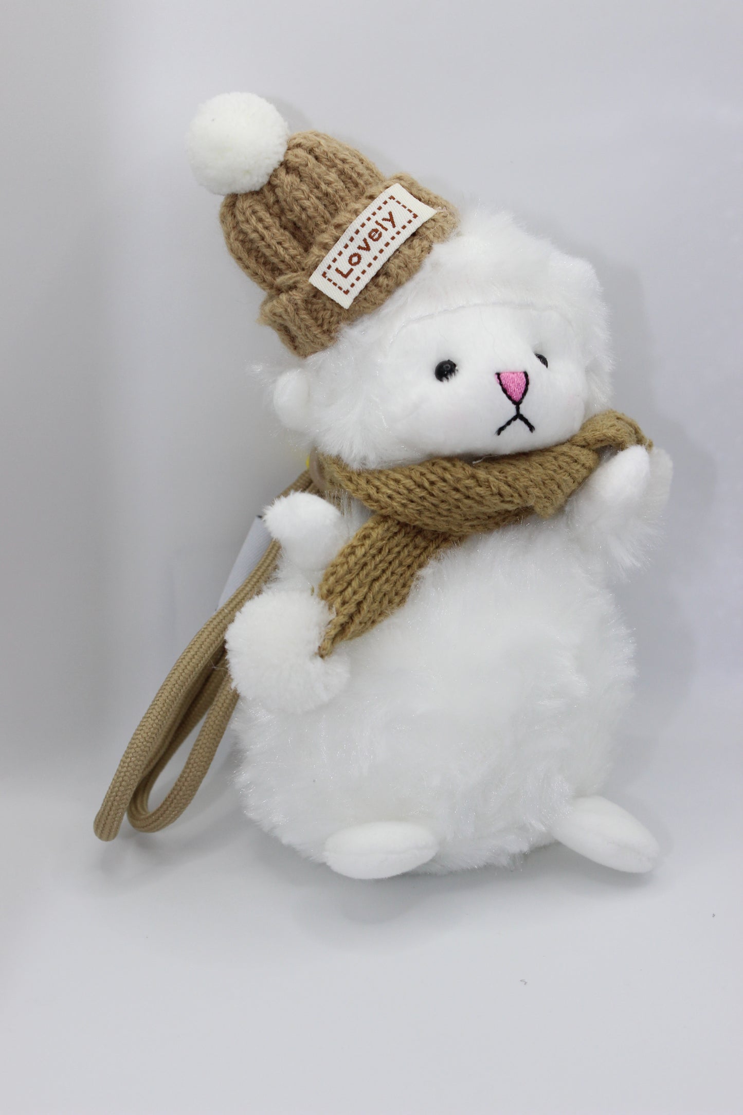 Cute Bear Furry Keychain | Soft Plush Bag Charm