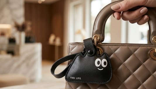 Cute Cartoon Keychain – PU Leather Key Holder