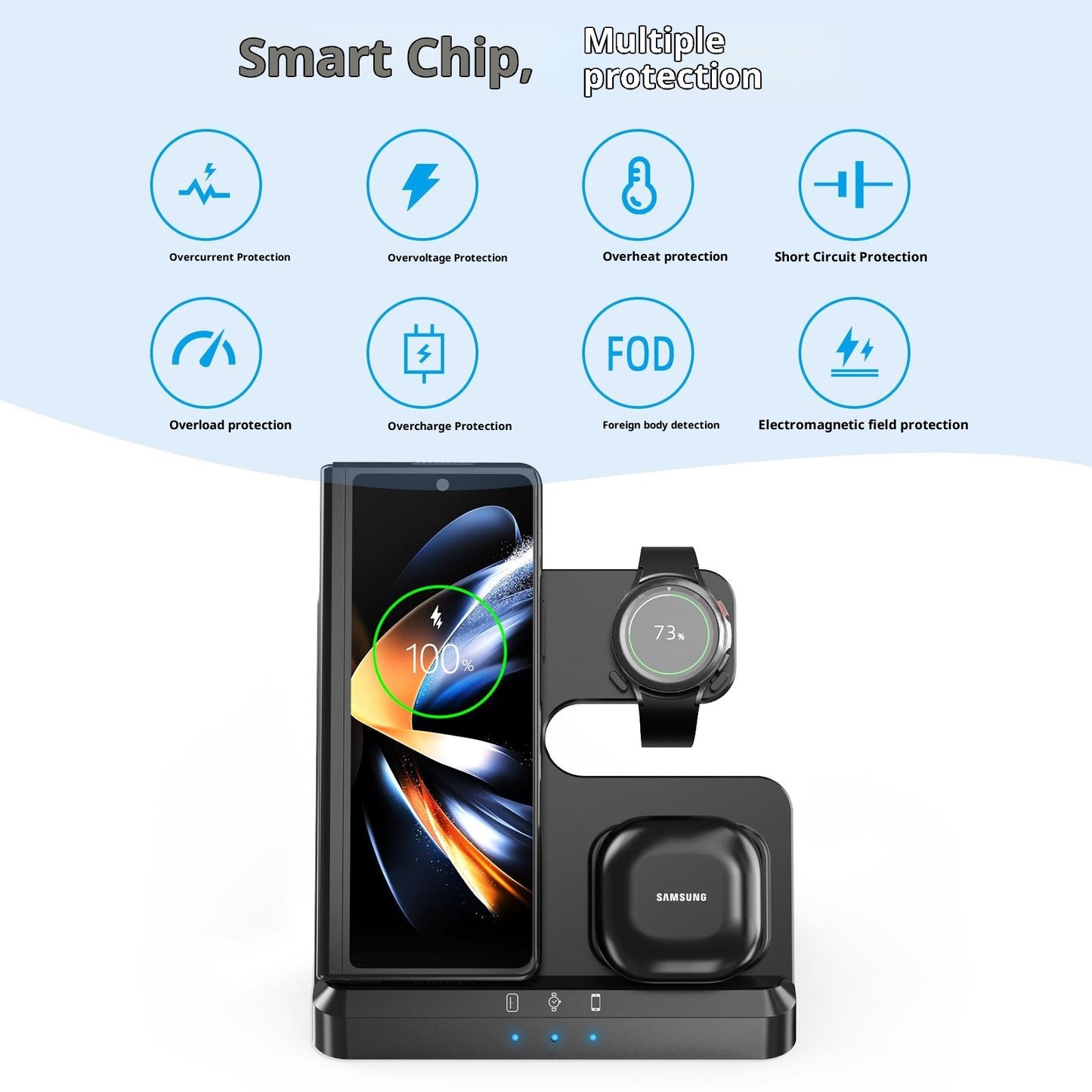 LJ-S80 Foldable Wireless Charger