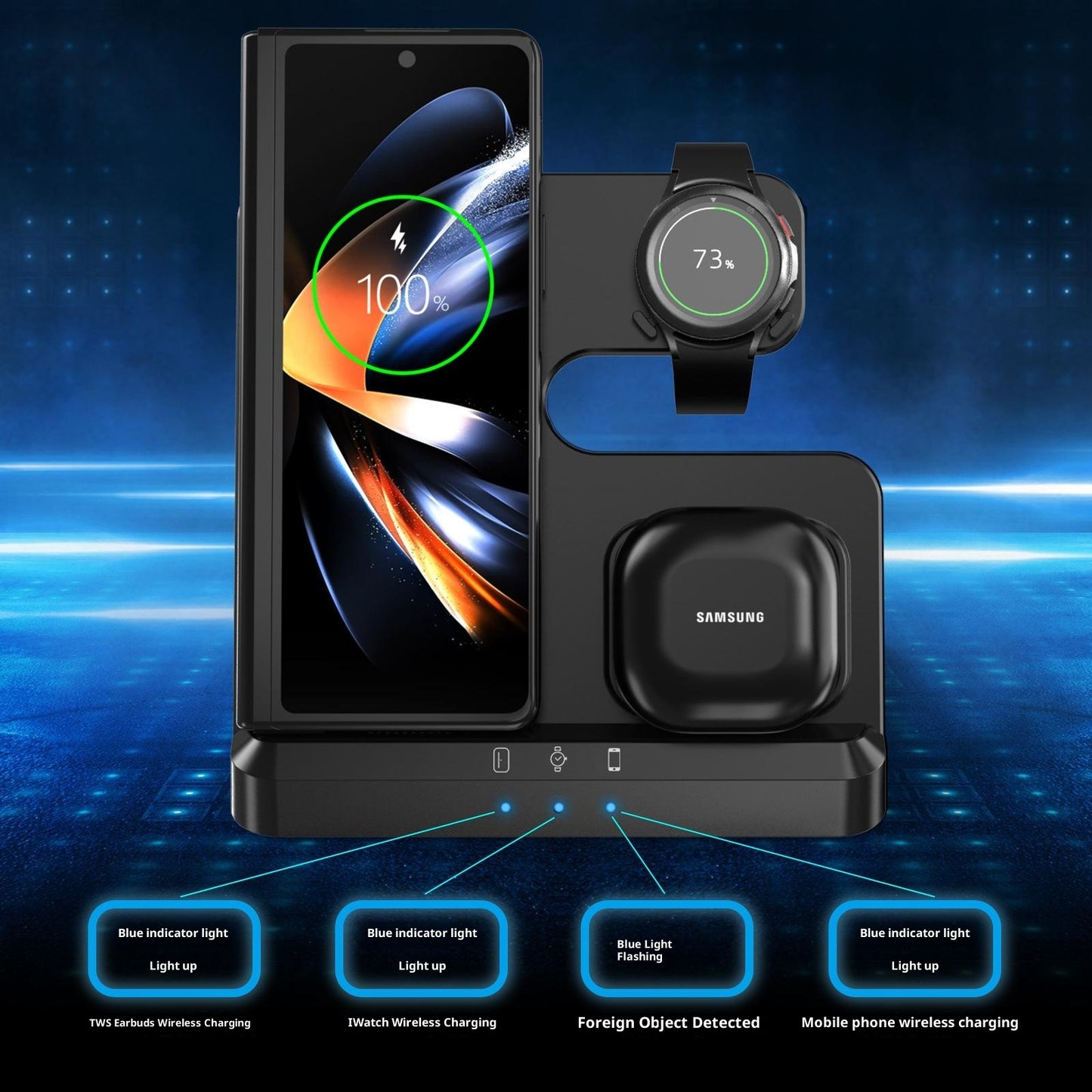 LJ-S80 Foldable Wireless Charger