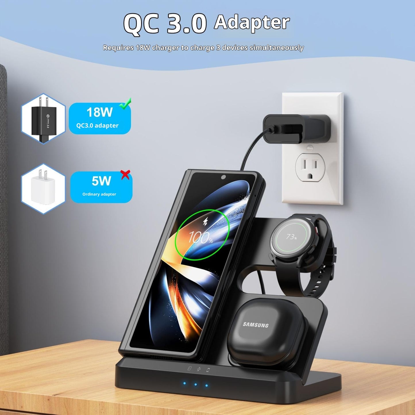 LJ-S80 Foldable Wireless Charger