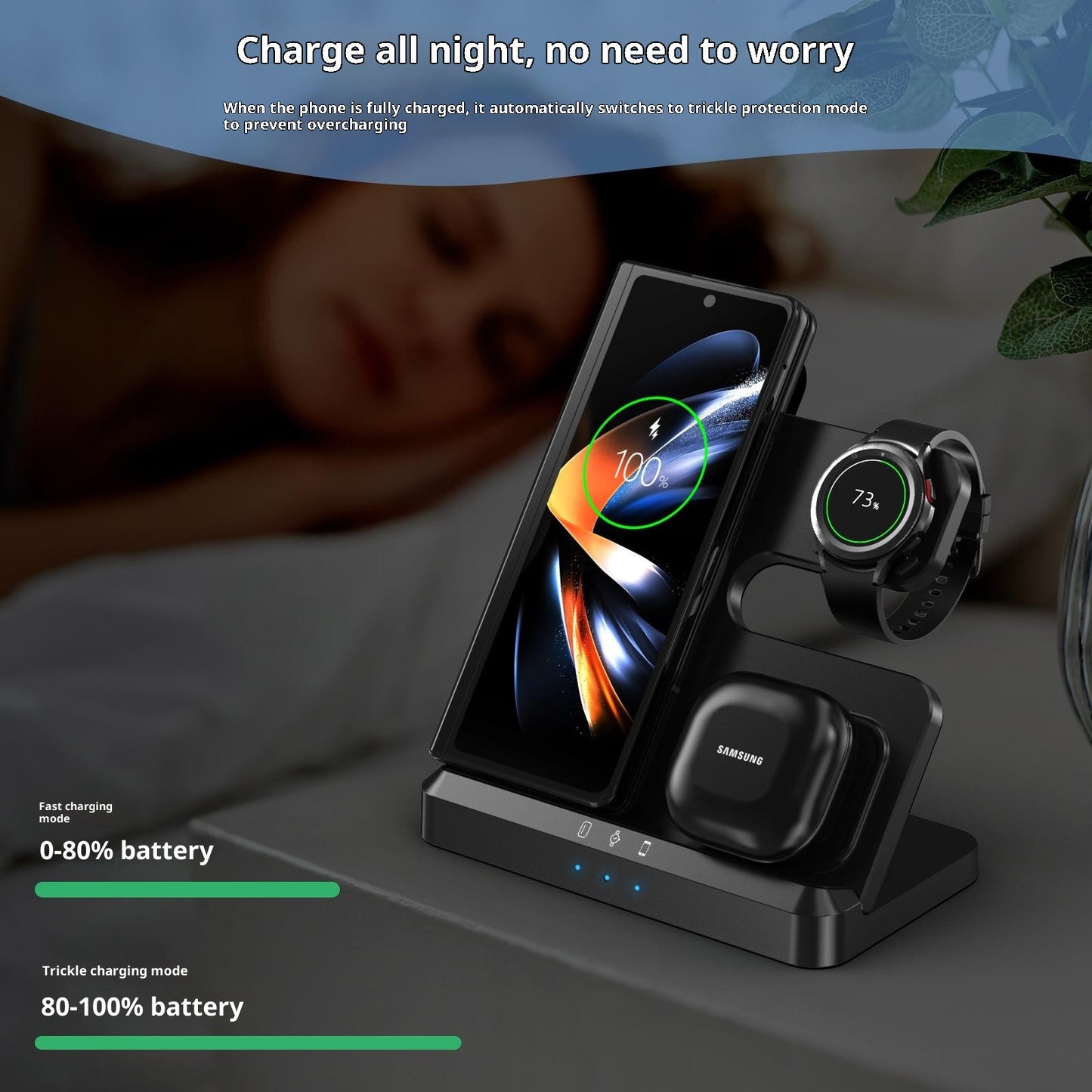 LJ-S80 Foldable Wireless Charger