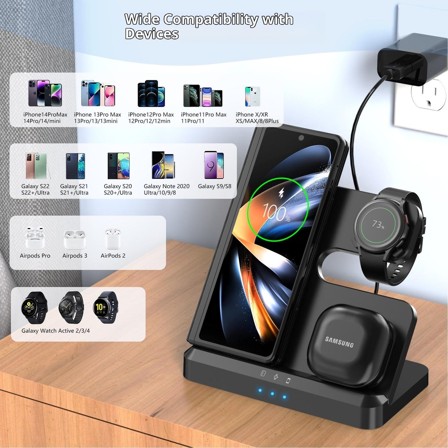 LJ-S80 Foldable Wireless Charger