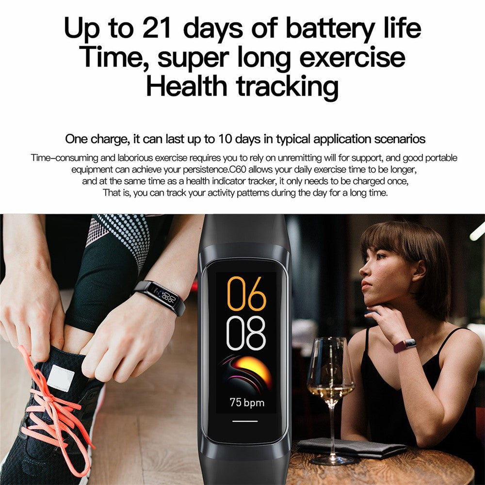 C60 Smart Watch – AMOLED Waterproof Fitness Tracker
