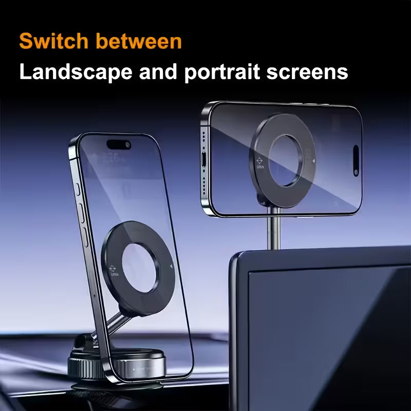 Magnetic Phone Holder – 360° Rotating & Foldable
