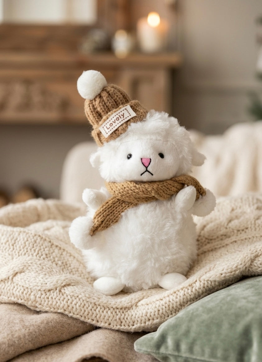 Cute Bear Furry Keychain | Soft Plush Bag Charm