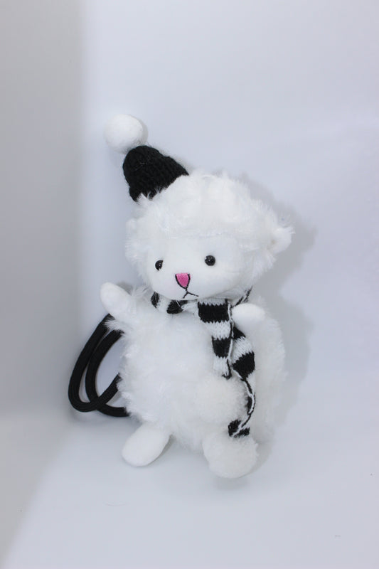 Cute Bear Furry Keychain | Soft Plush Bag Charm