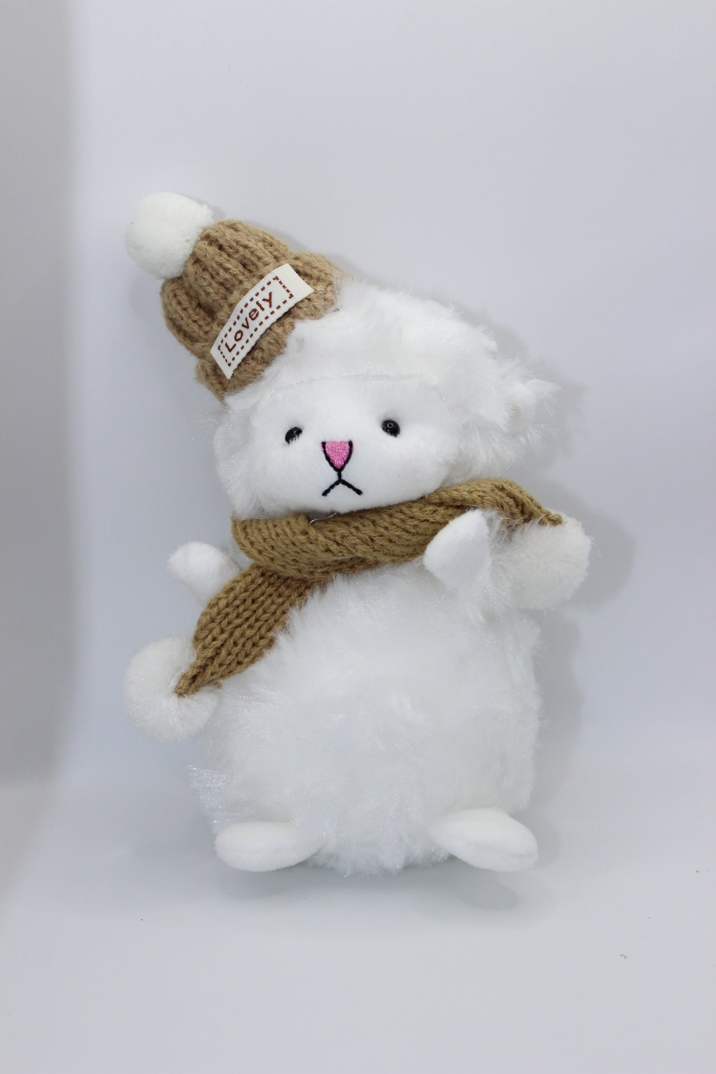 Cute Bear Furry Keychain | Soft Plush Bag Charm