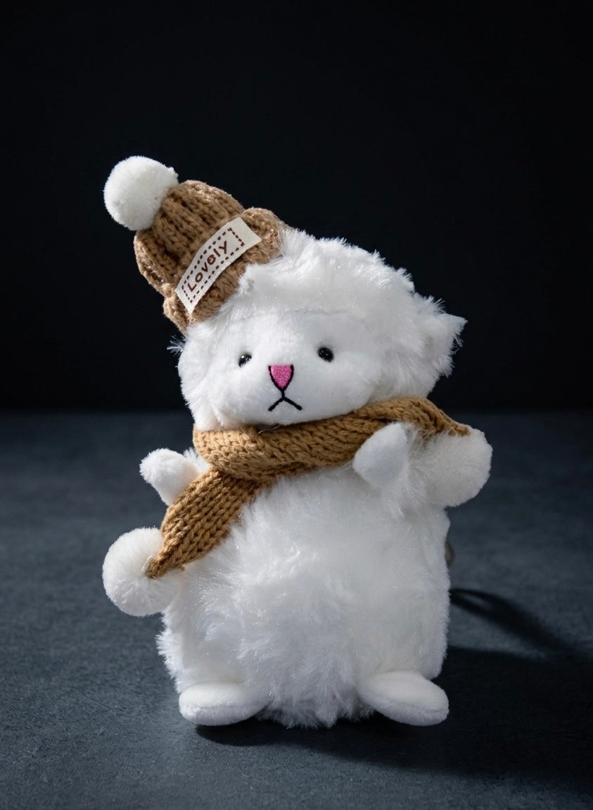 Cute Bear Furry Keychain | Soft Plush Bag Charm