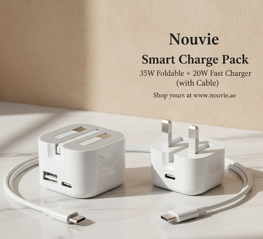 Smart Charge Pack – 35W Foldable + 20W Fast Charger (with Cable)