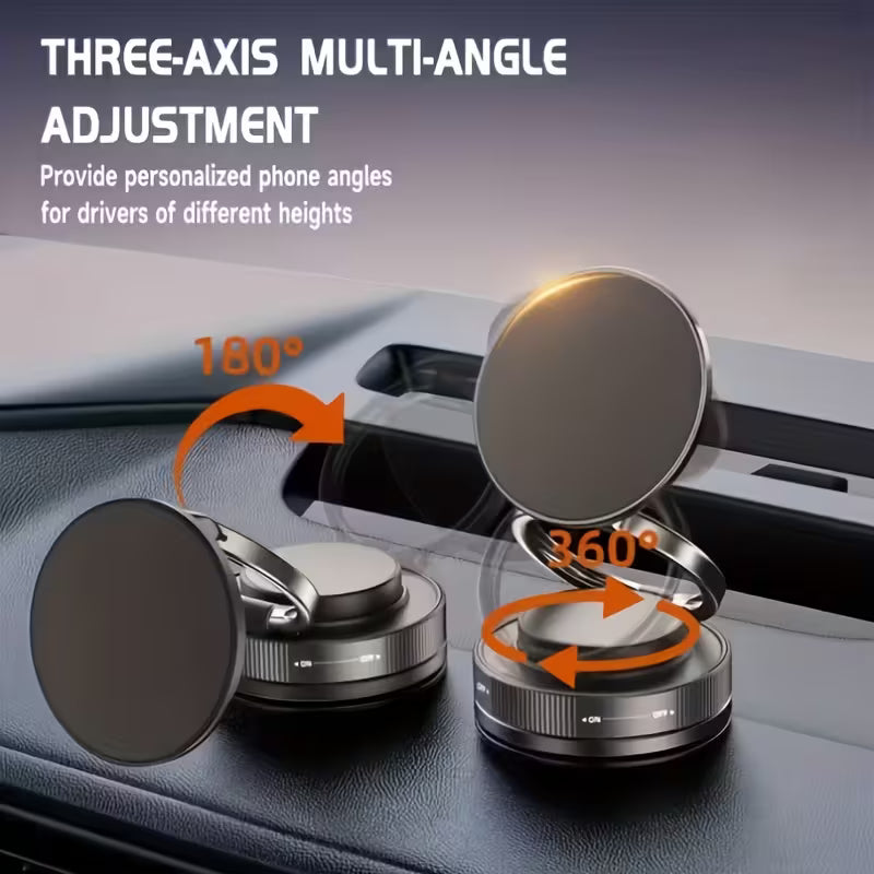 Magnetic Phone Holder – 360° Rotating & Foldable