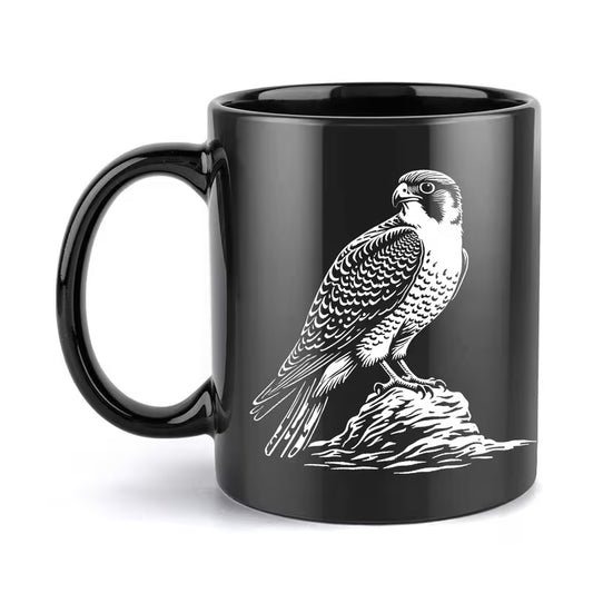 Peregrine Falcon Ceramic Coffee Mug – 11oz