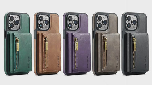 Luxury Magnetic Wallet Case – PU Leather